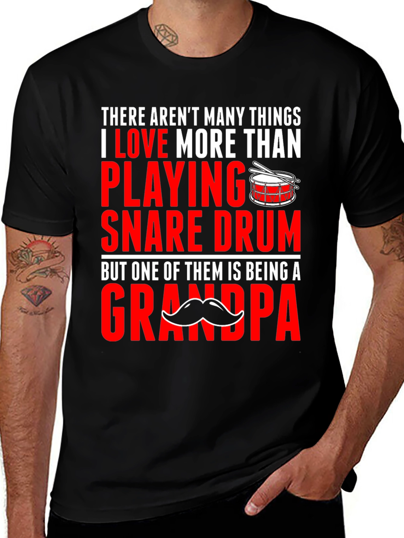 Grandpa Snare Drum Player T-Shirt