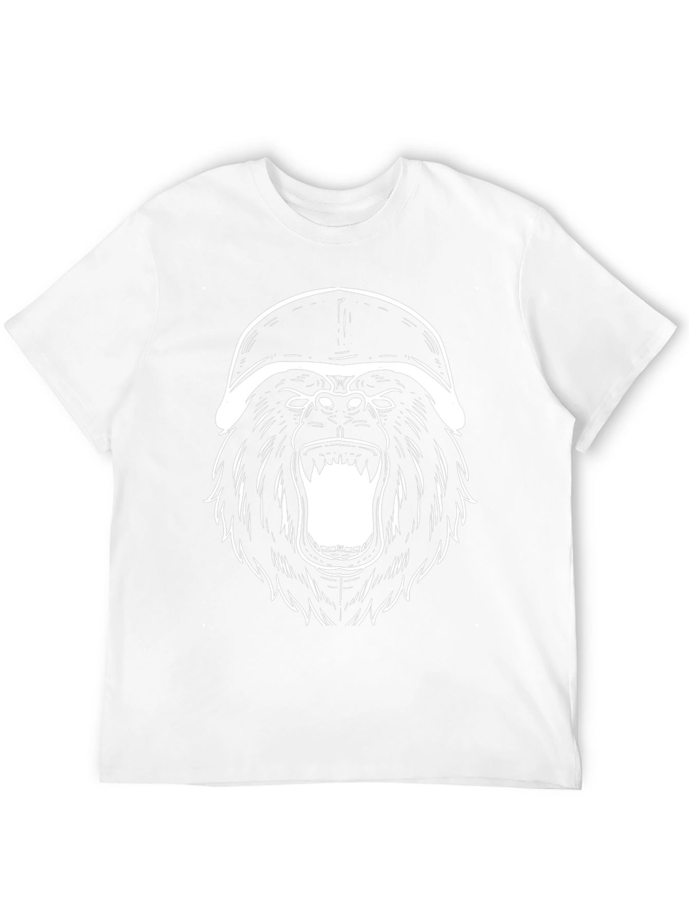 Gorilla Helmet Graphic Tee - Black