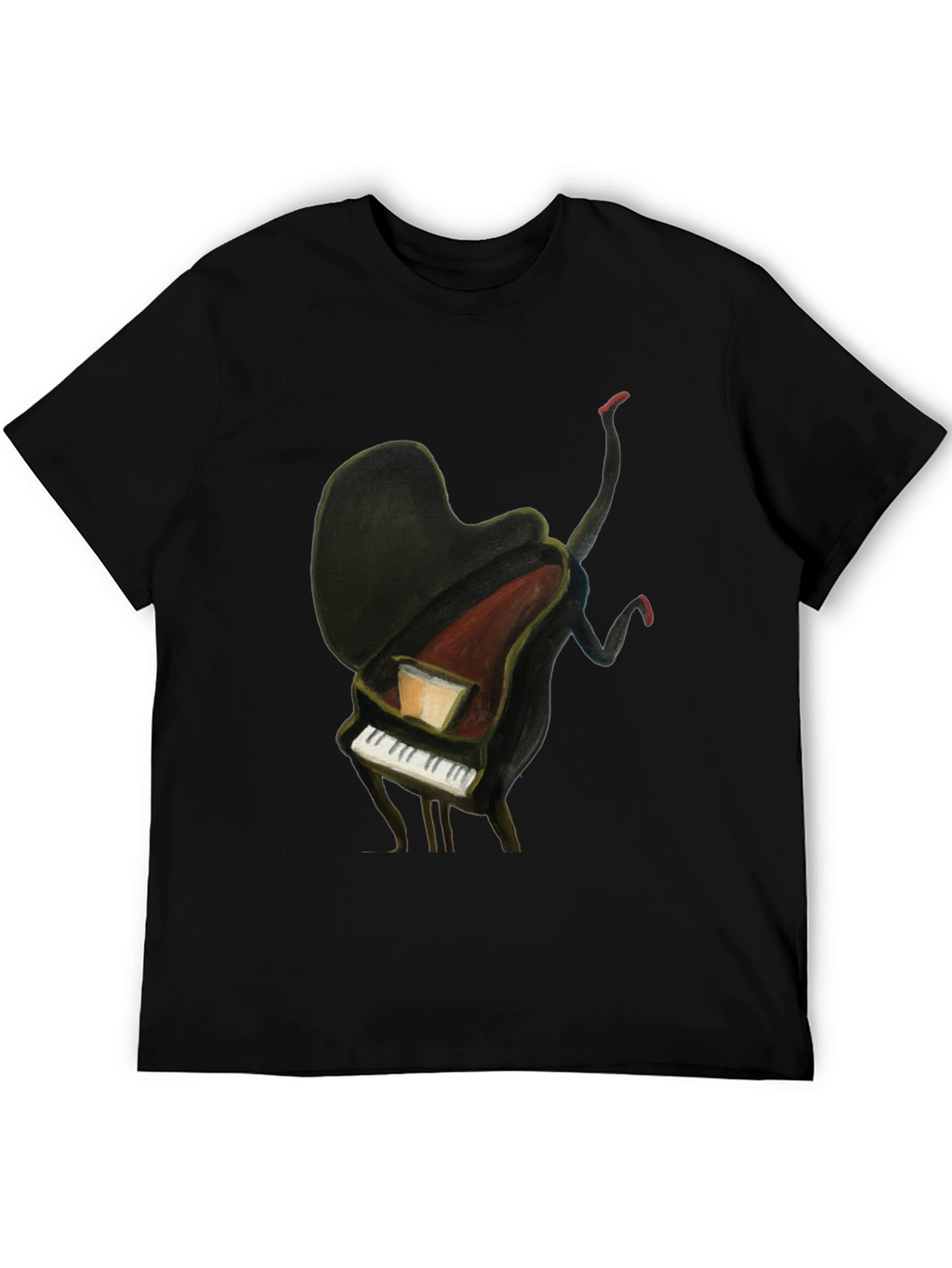 Piano Man Graphic Tee - Unique Music Lover T-Shirt