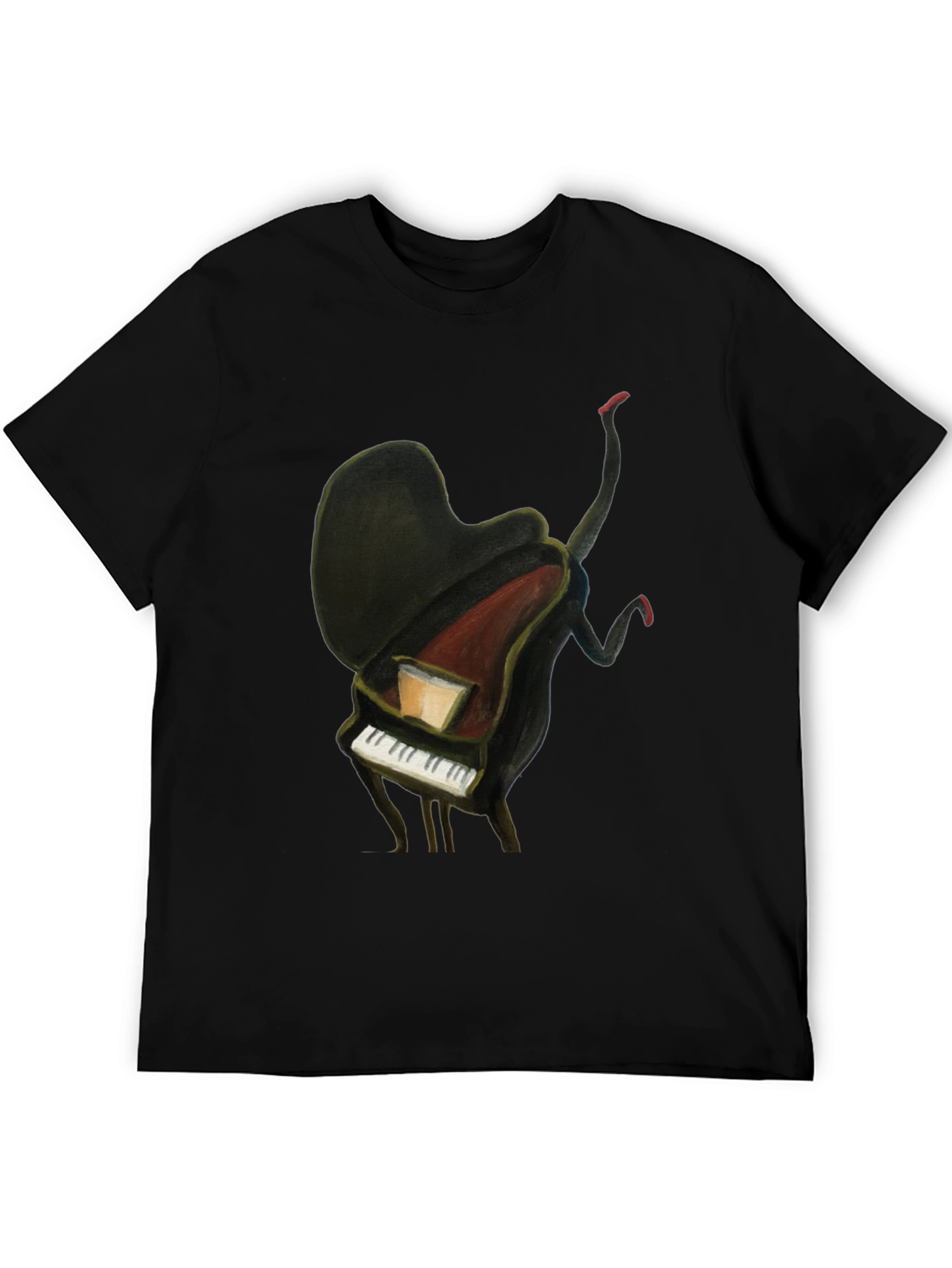 Piano Man Graphic Tee - Unique Music Lover T-Shirt