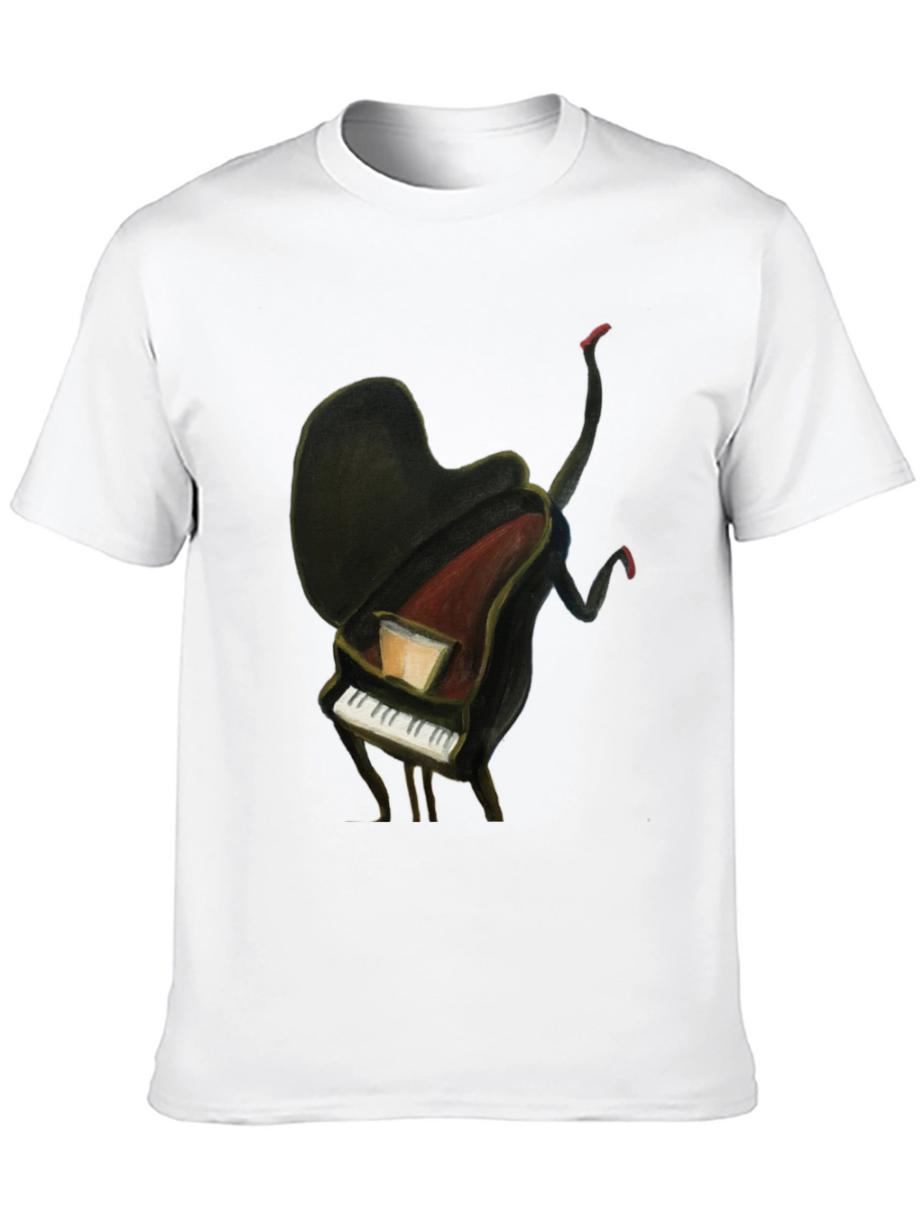 Piano Man Graphic Tee - Unique Music Lover T-Shirt