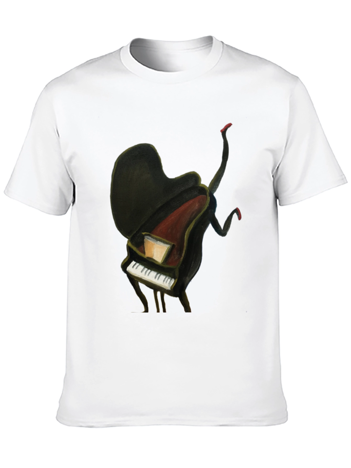 Piano Man Graphic Tee - Unique Music Lover T-Shirt