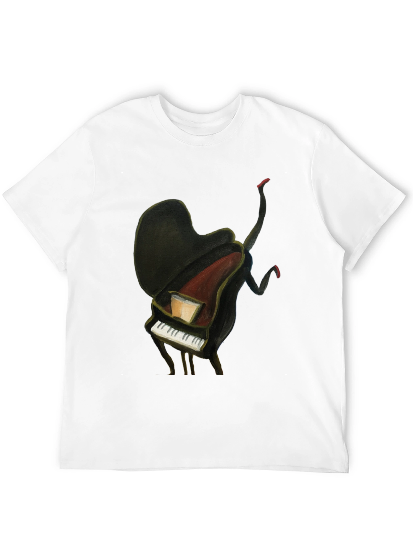 Piano Man Graphic Tee - Unique Music Lover T-Shirt