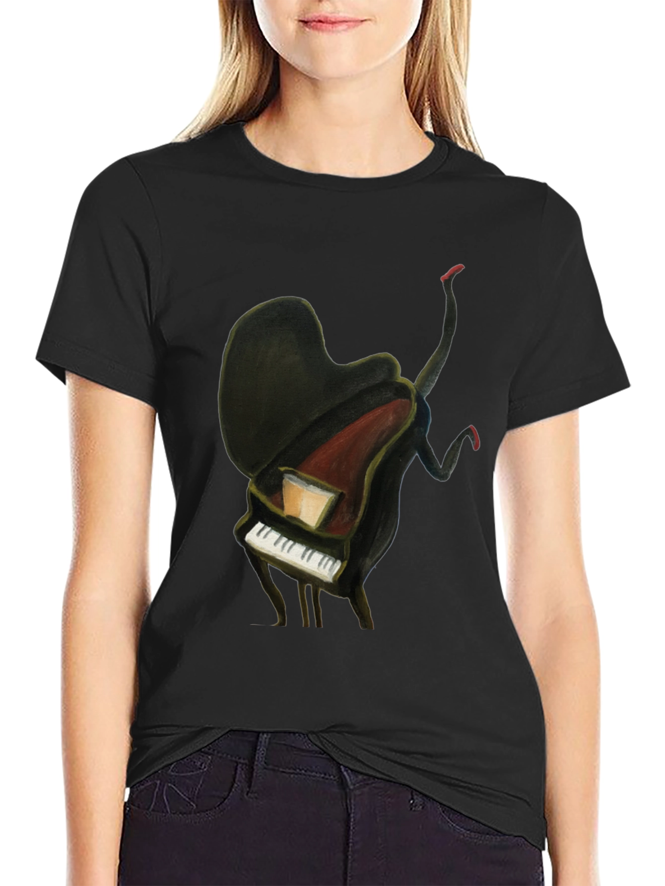 Piano Man Graphic Tee - Unique Music Lover T-Shirt
