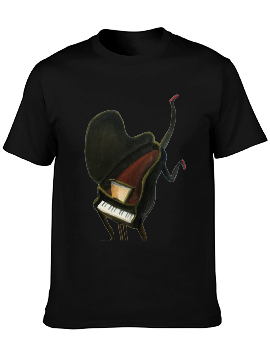 Piano Man Graphic Tee - Unique Music Lover T-Shirt