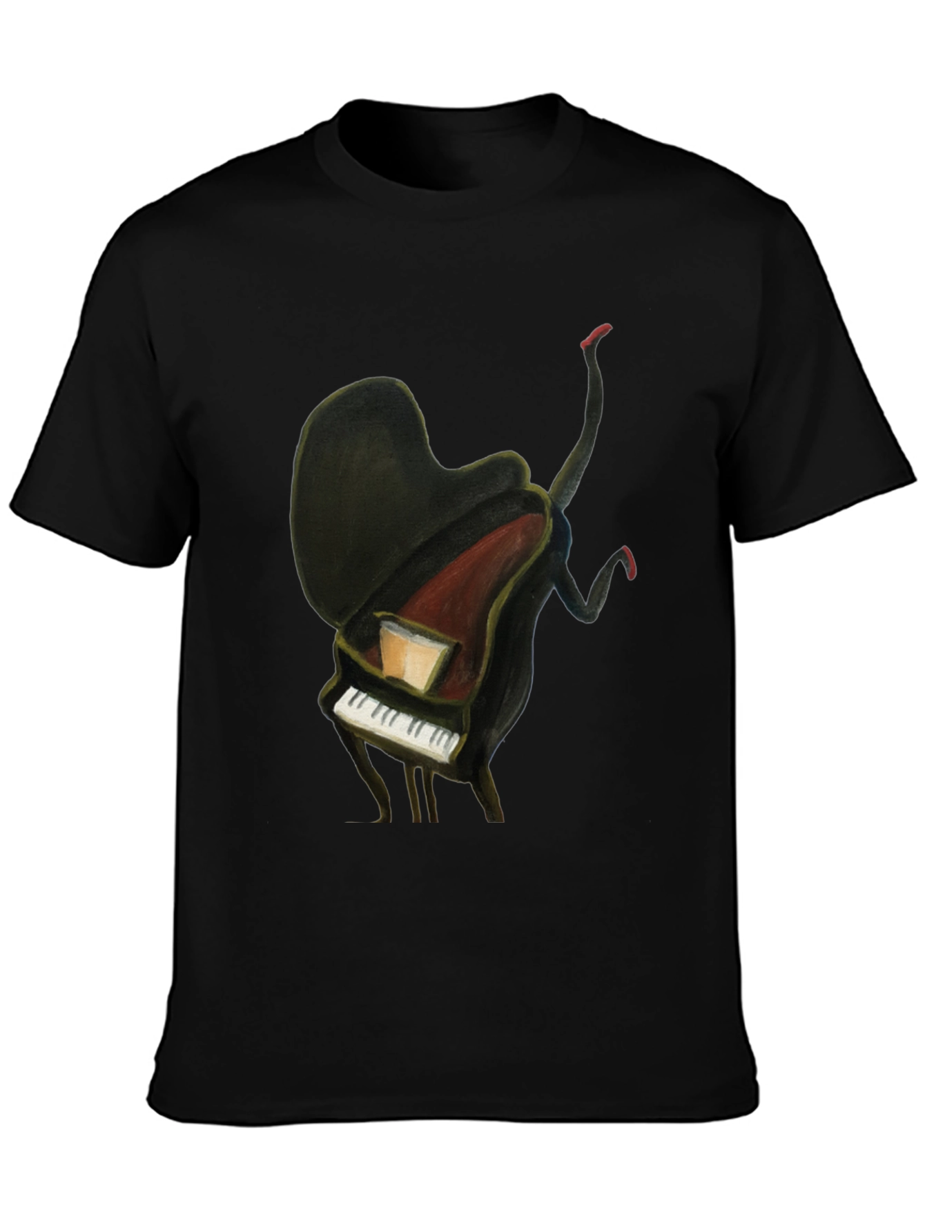 Piano Man Graphic Tee - Unique Music Lover T-Shirt