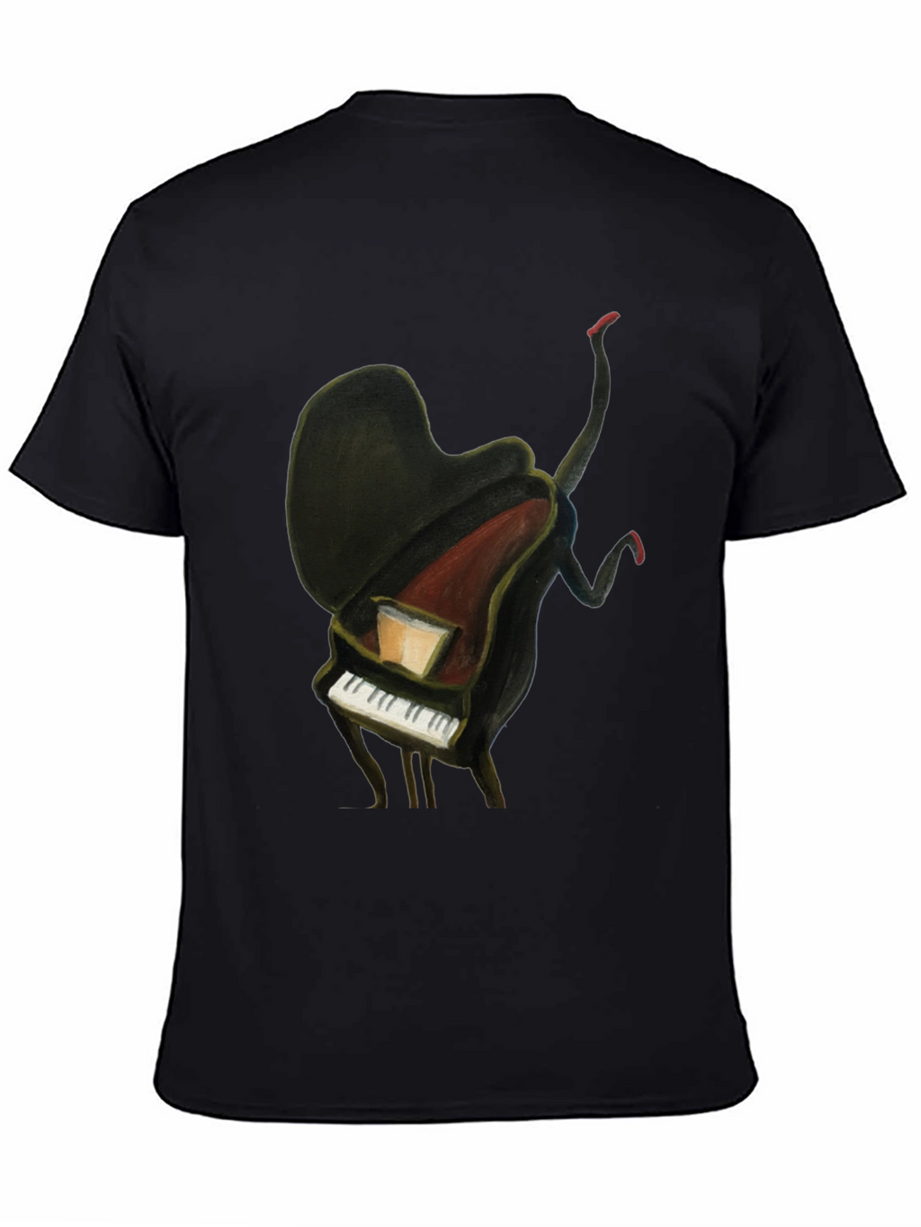 Piano Man Graphic Tee - Unique Music Lover T-Shirt