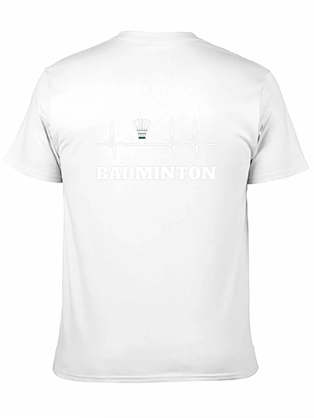 Badminton Heartbeat T-Shirt - Black
