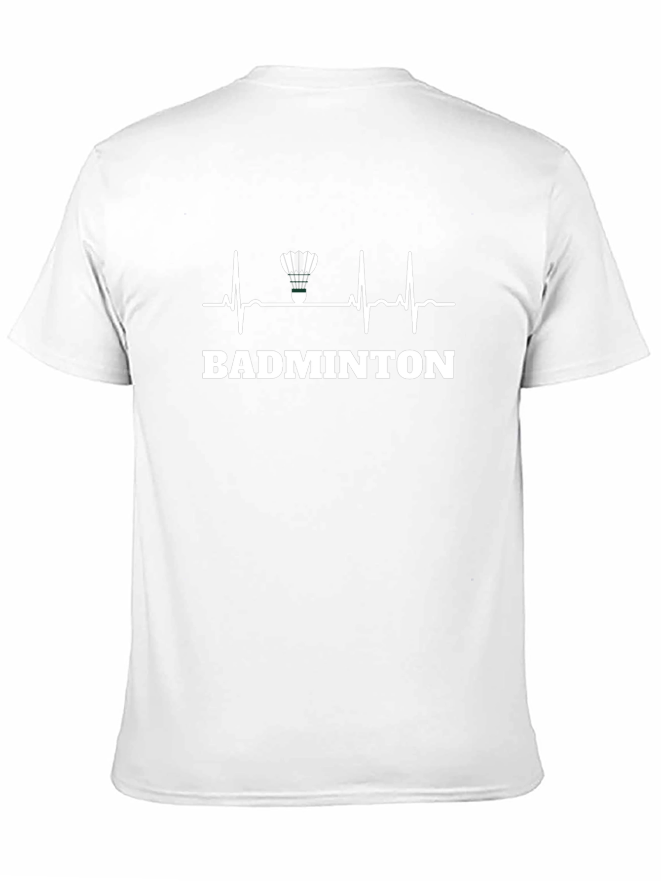 Badminton Heartbeat T-Shirt - Black