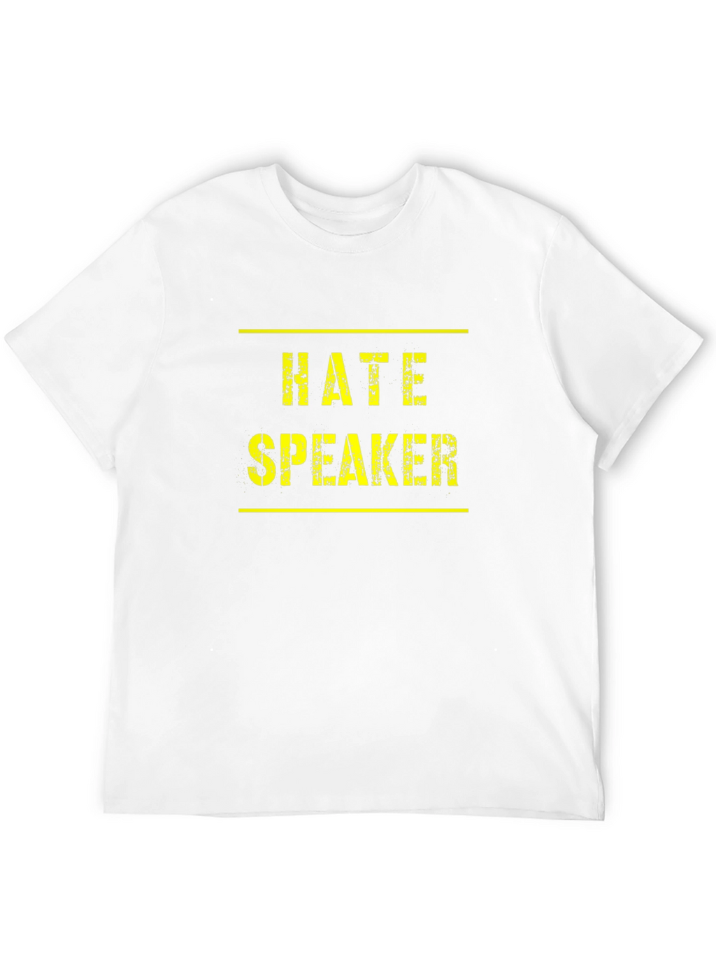 Hate Speaker Graphic Tee - Mens Black T-Shirt