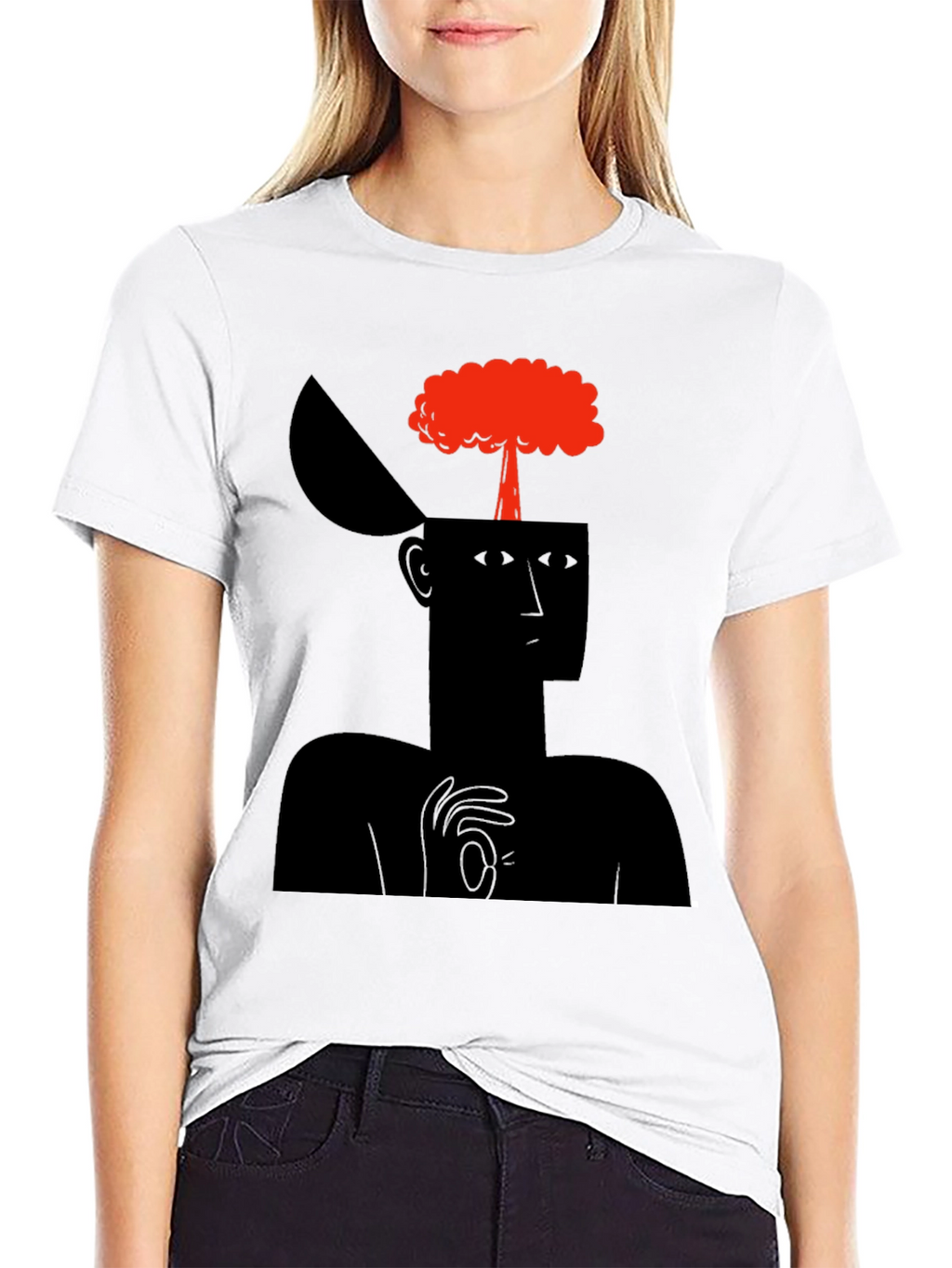 Mind Explosion Graphic Tee - Black Cotton T-Shirt