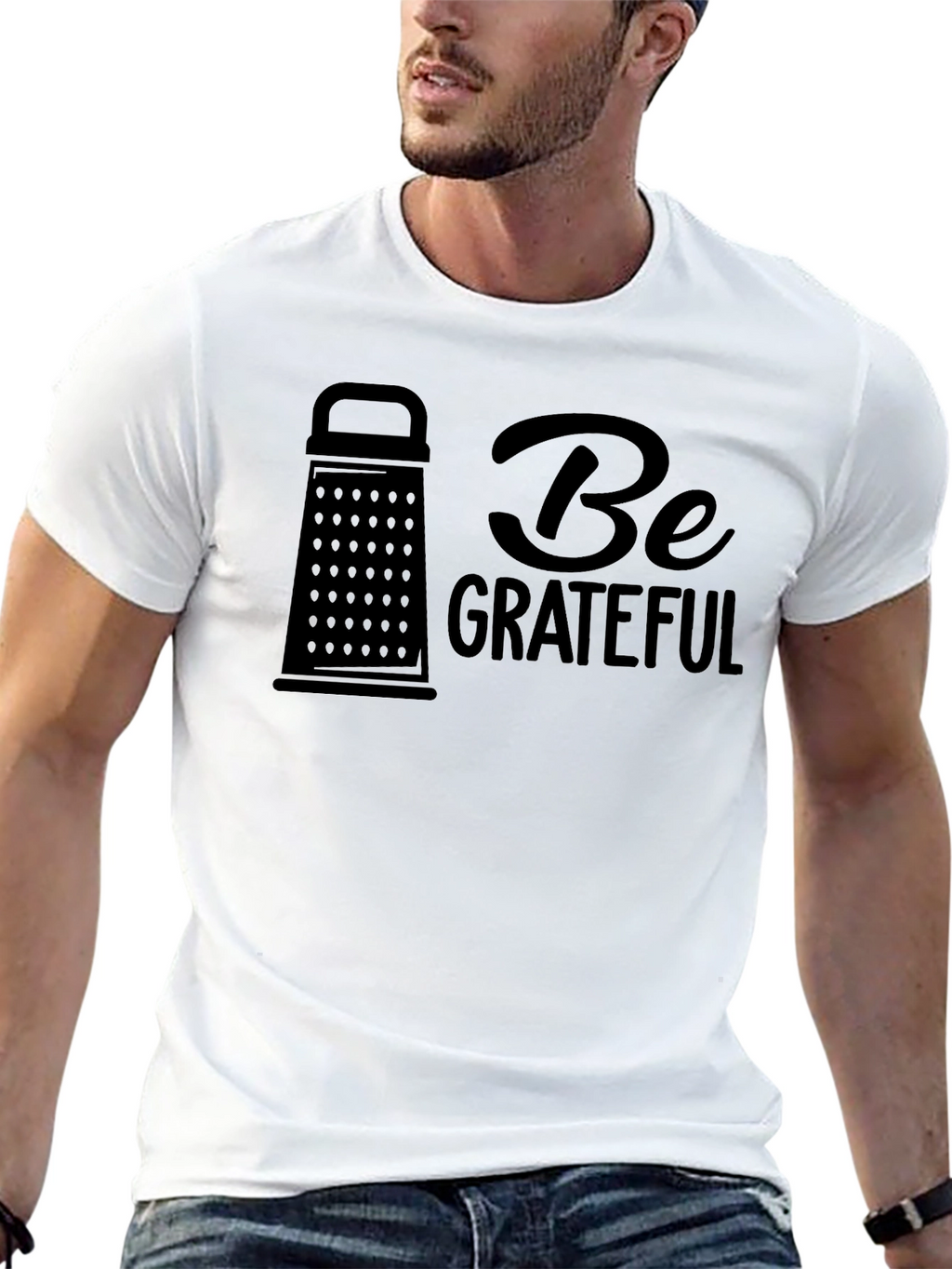 Be Grateful Funny Grater Design Tee