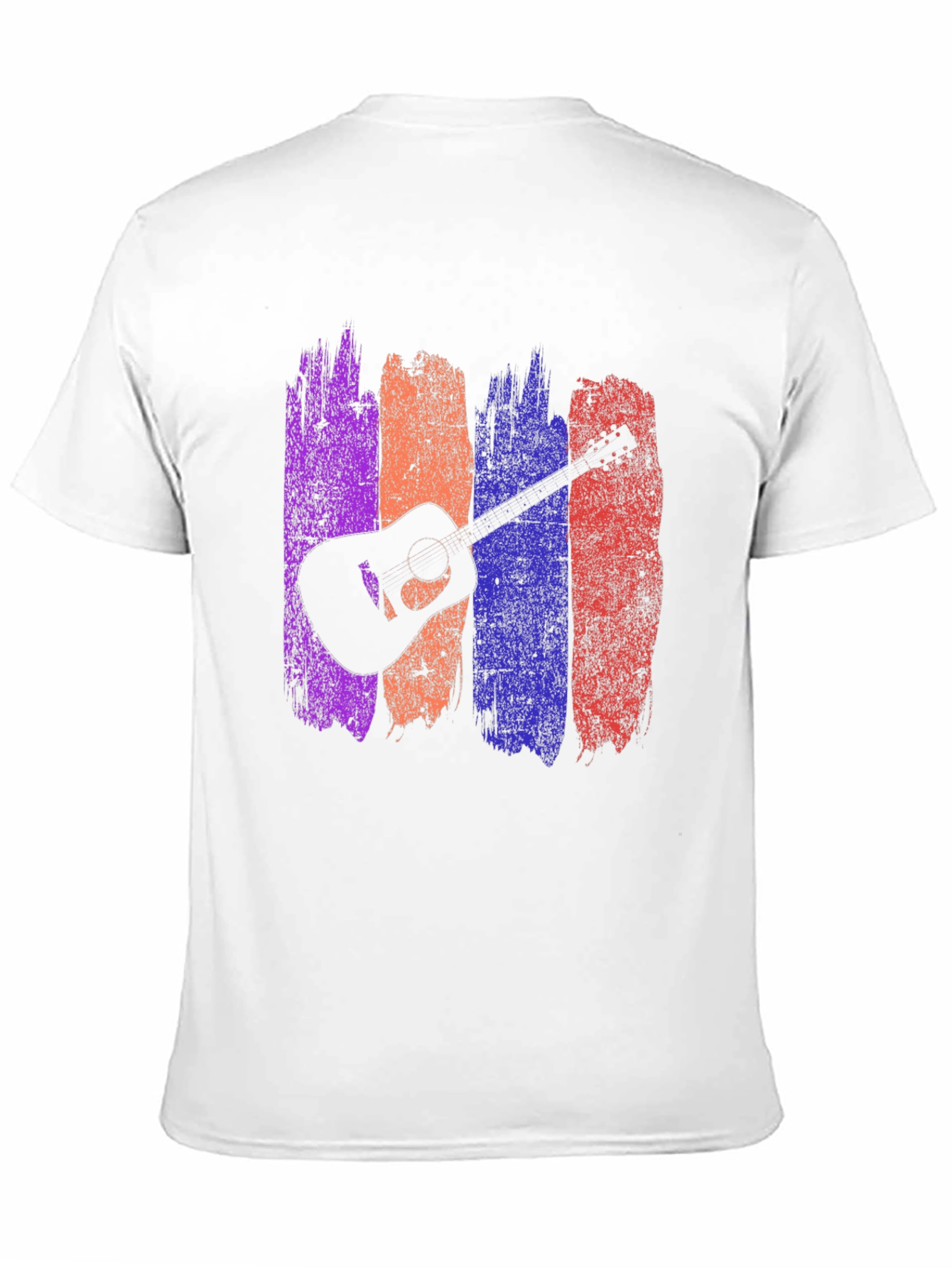 Guitar Silhouette Graphic Tee - Trendy Music Lover Shirt
