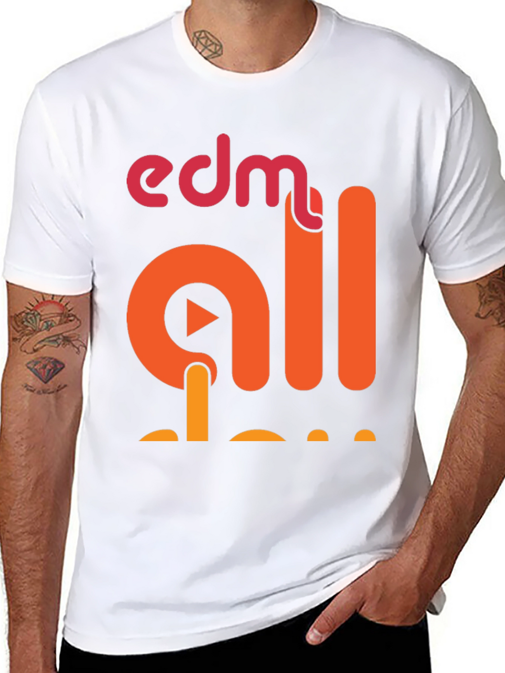 EDM All Day Graphic T-Shirt