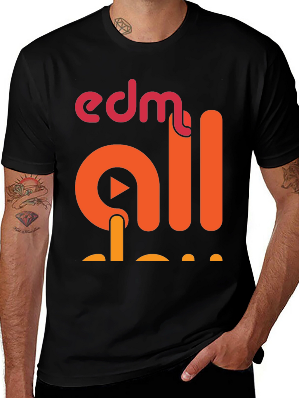 EDM All Day Graphic T-Shirt