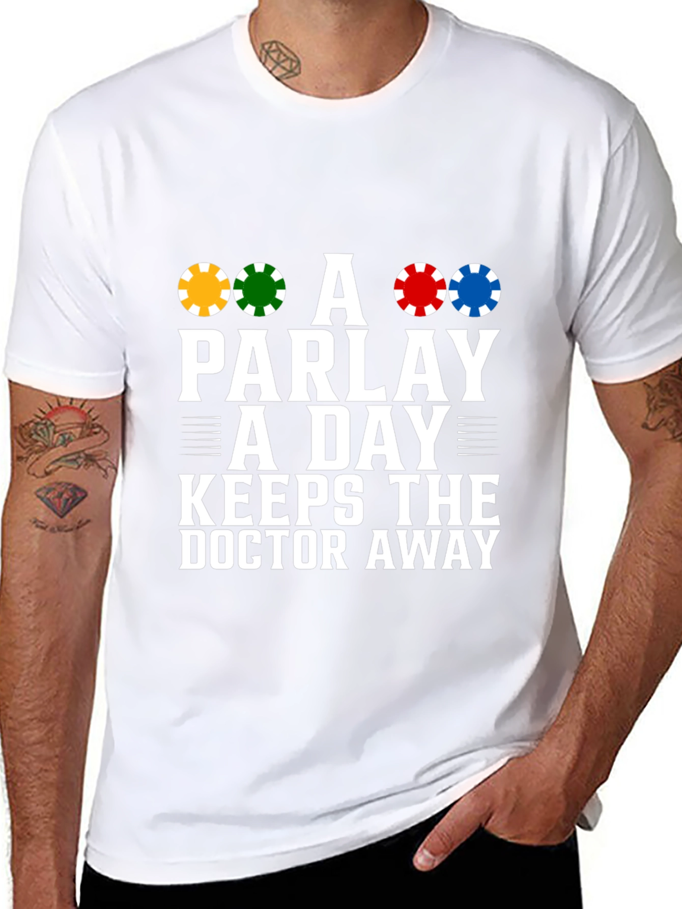 Parlay a Day Graphic Tee - Lucky Gambling T-Shirt