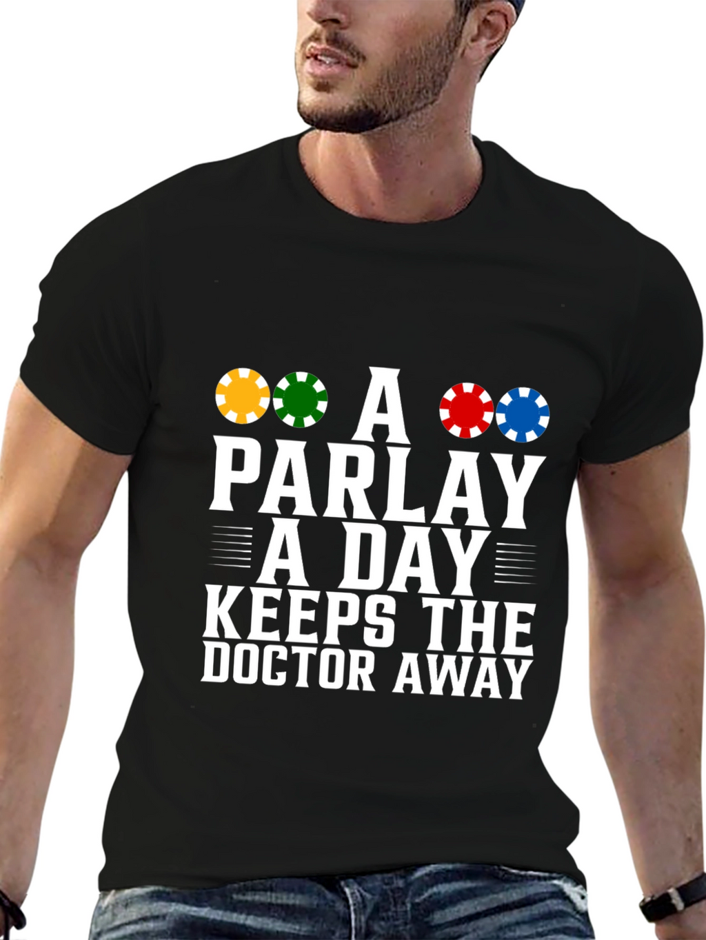 Parlay a Day Graphic Tee - Lucky Gambling T-Shirt