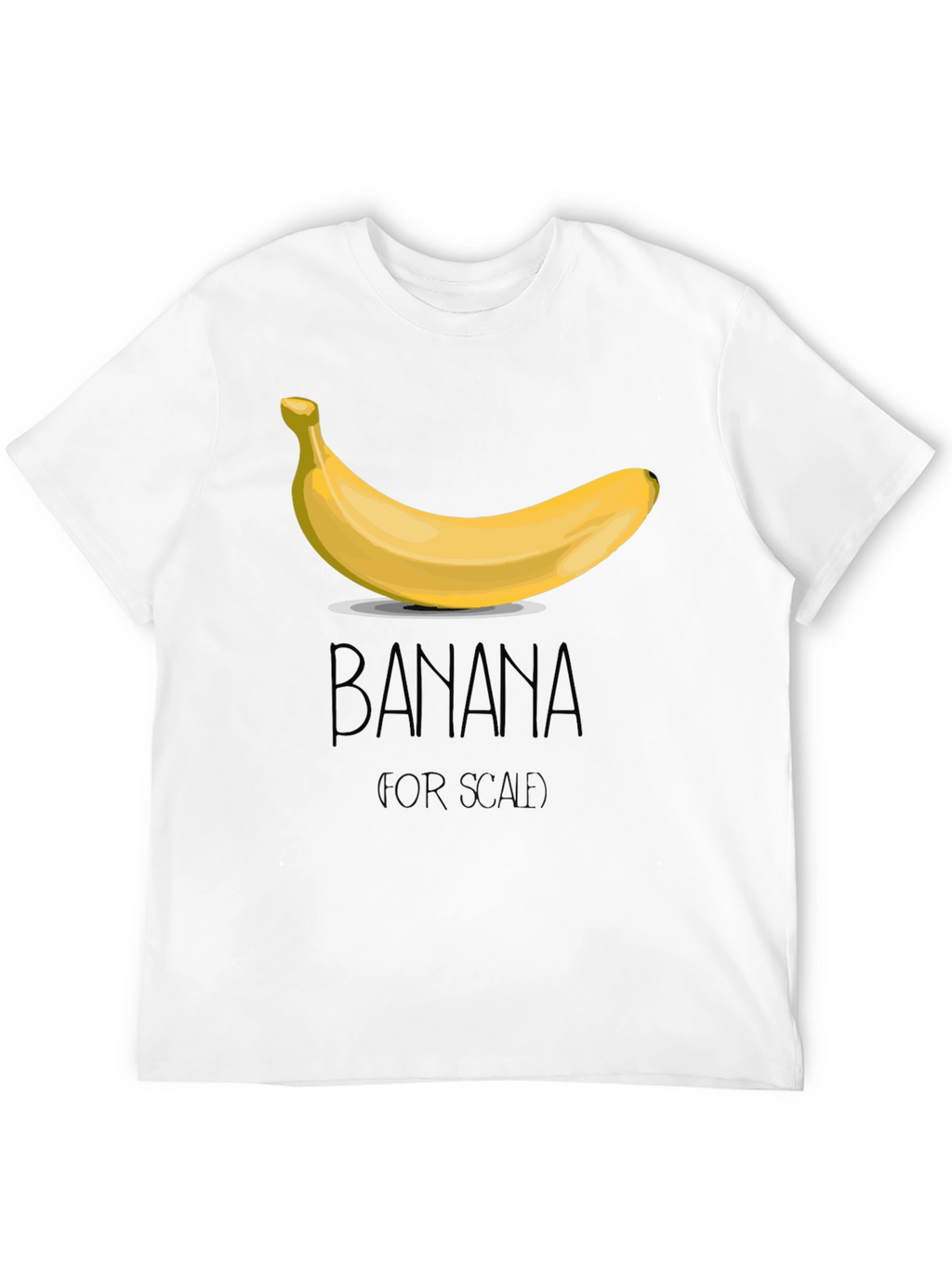 Banana For Scale Mens Black T-Shirt