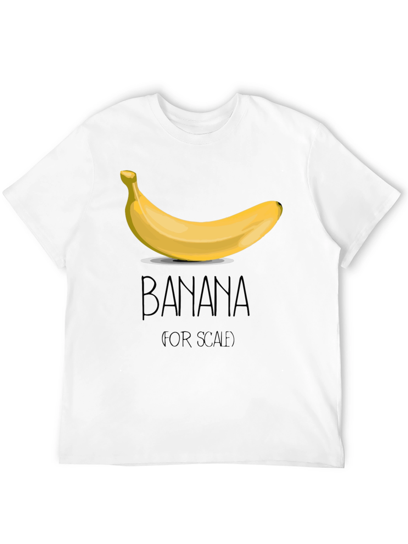 Banana For Scale Mens Black T-Shirt