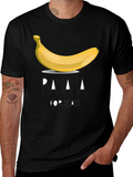 Banana For Scale Mens Black T-Shirt
