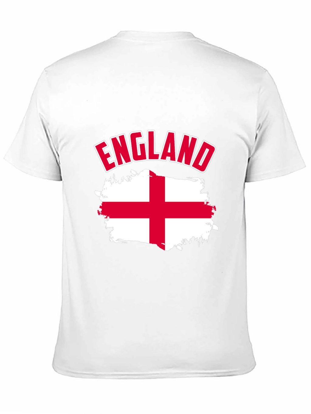 England Flag T-Shirt - Mens Black Cotton Tee