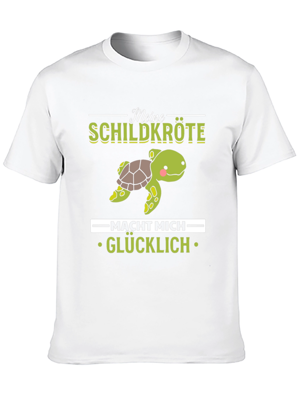 Turtle Makes Me Happy Graphic T-Shirt