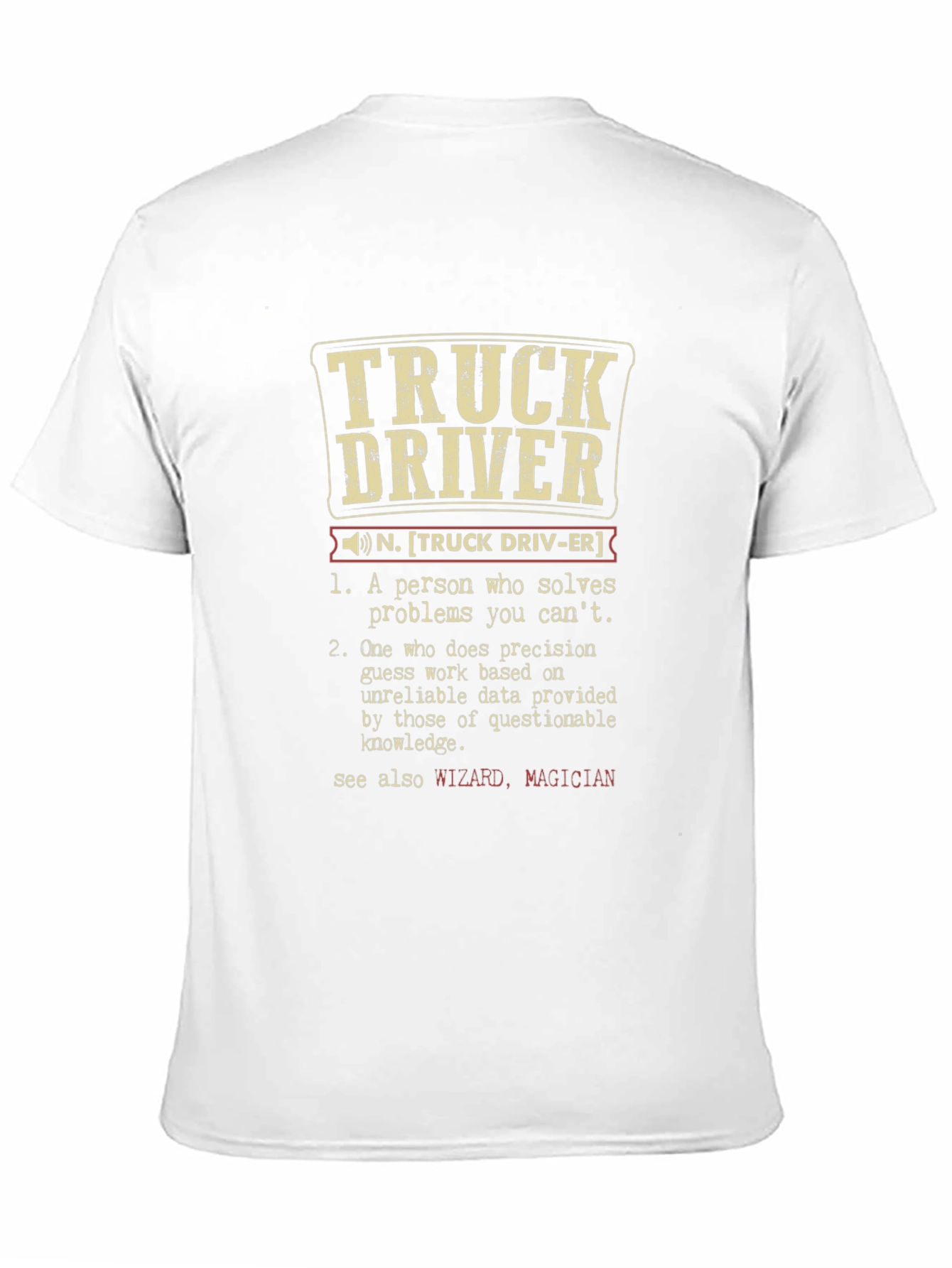 Truck Driver Definition Graphic Tee