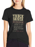 Truck Driver Definition Graphic Tee