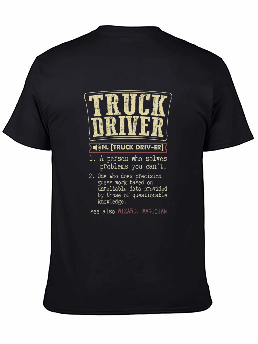 Truck Driver Definition Graphic Tee