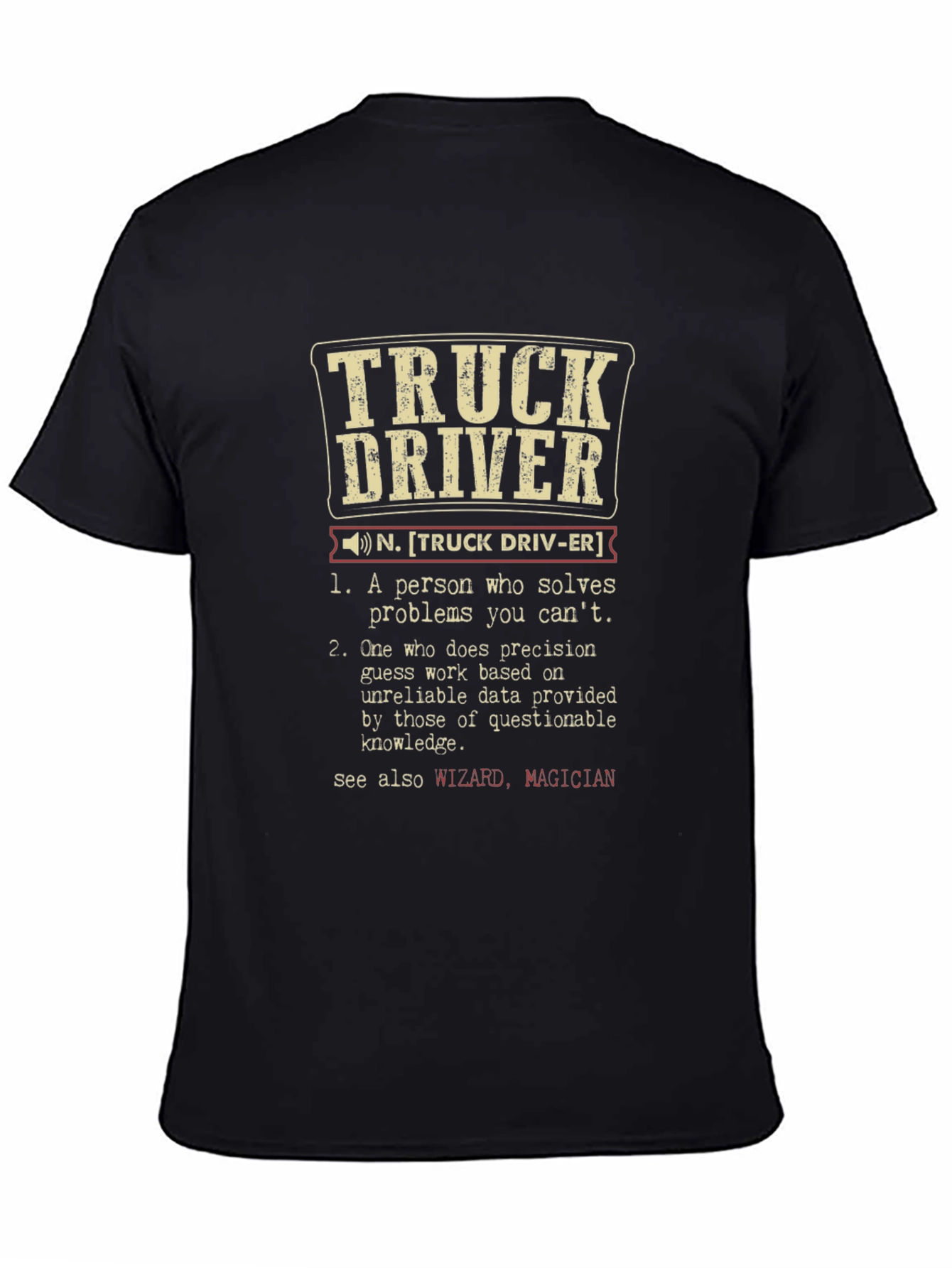 Truck Driver Definition Graphic Tee