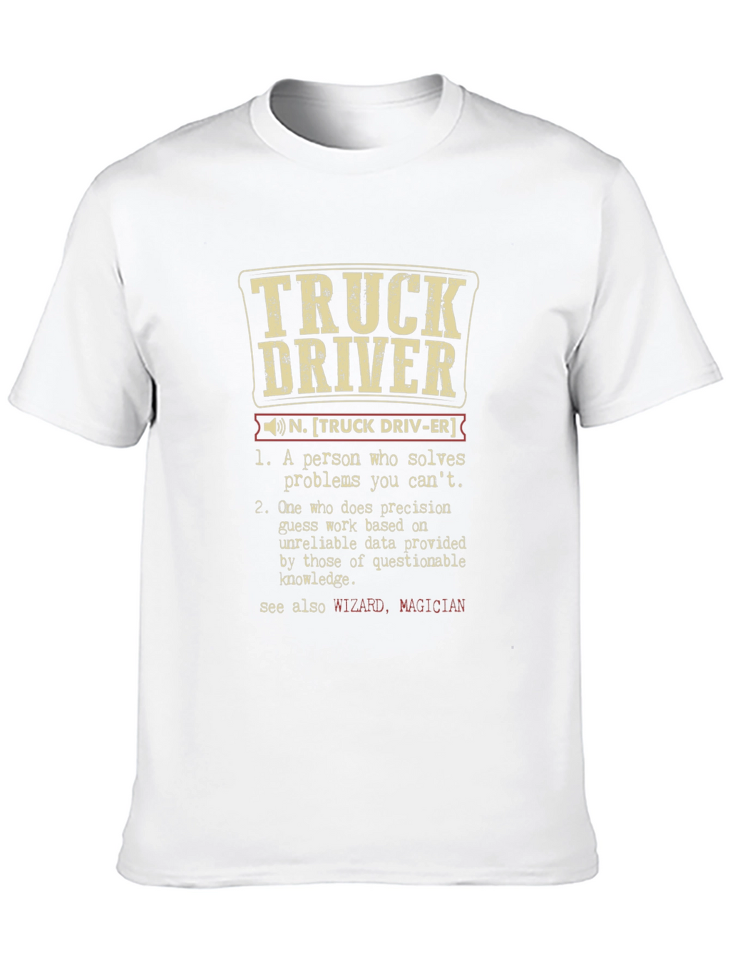 Truck Driver Definition Graphic Tee