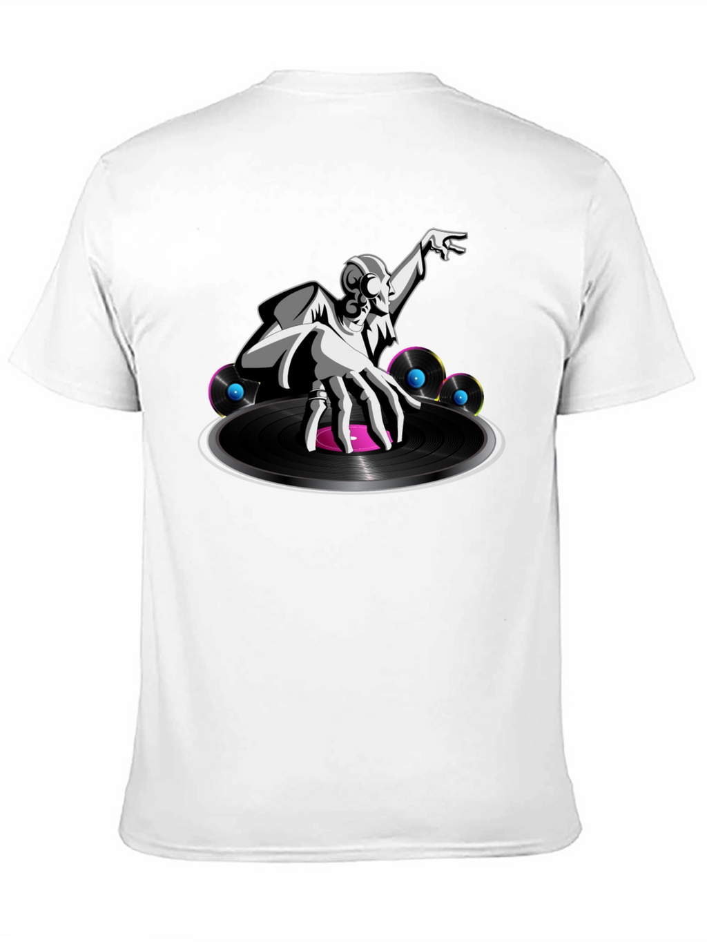 DJ Turntable Graphic Tee - Cool Black T-Shirt
