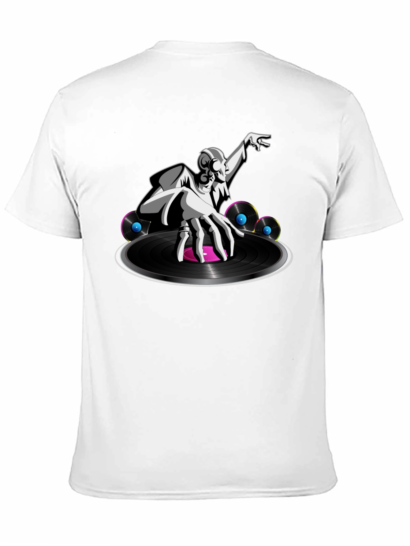 DJ Turntable Graphic Tee - Cool Black T-Shirt