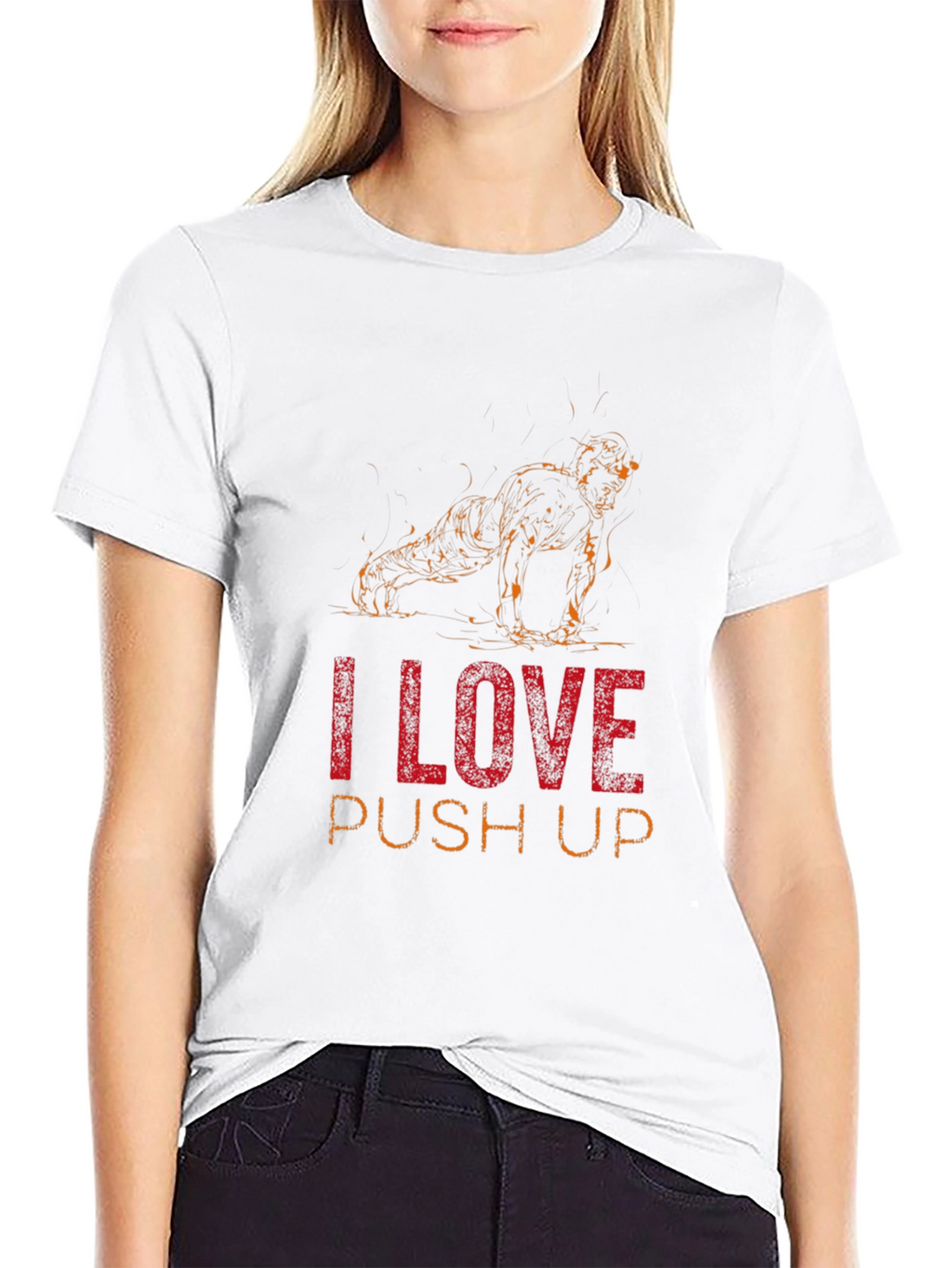 I Love Push Ups Graphic T-Shirt