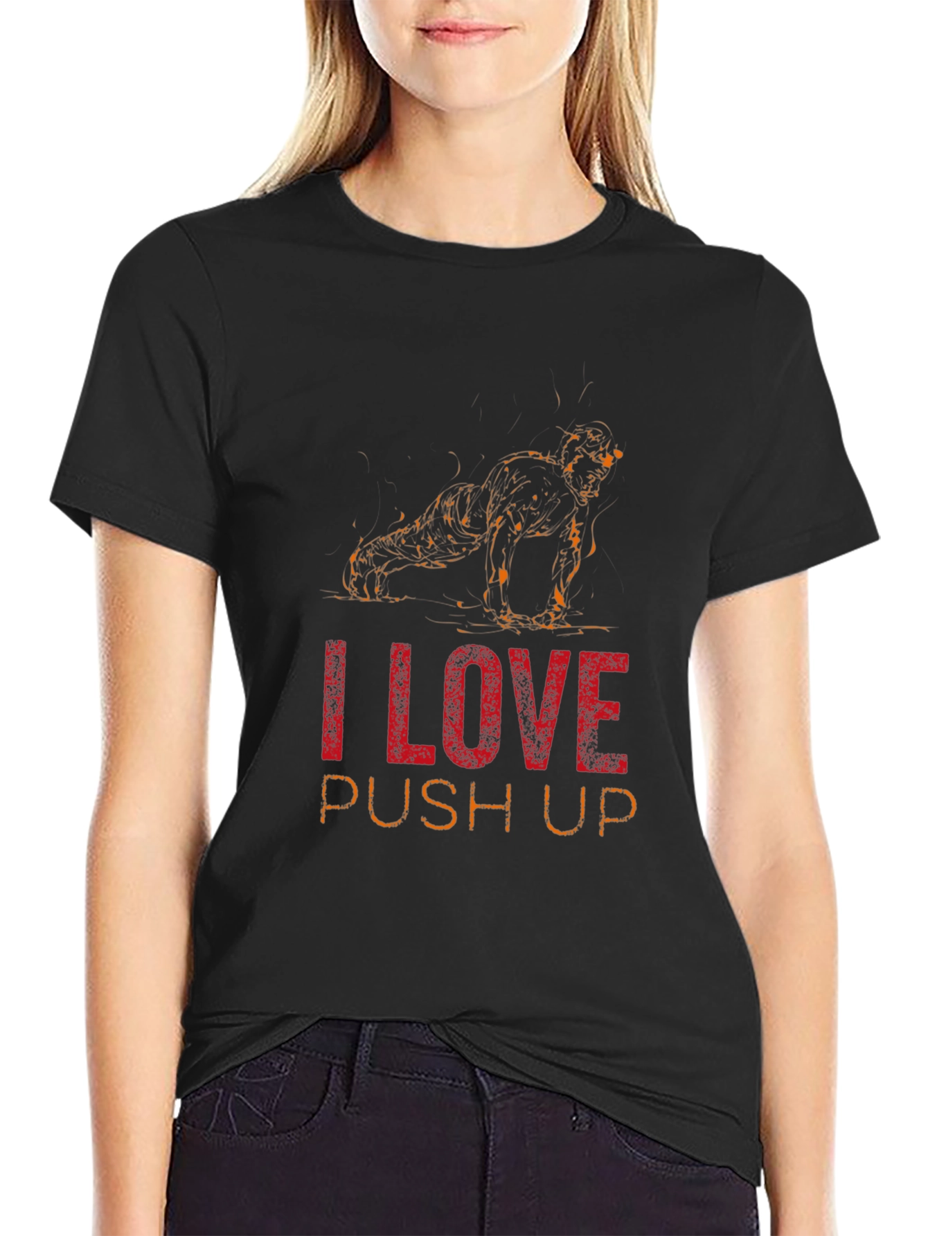 I Love Push Ups Graphic T-Shirt