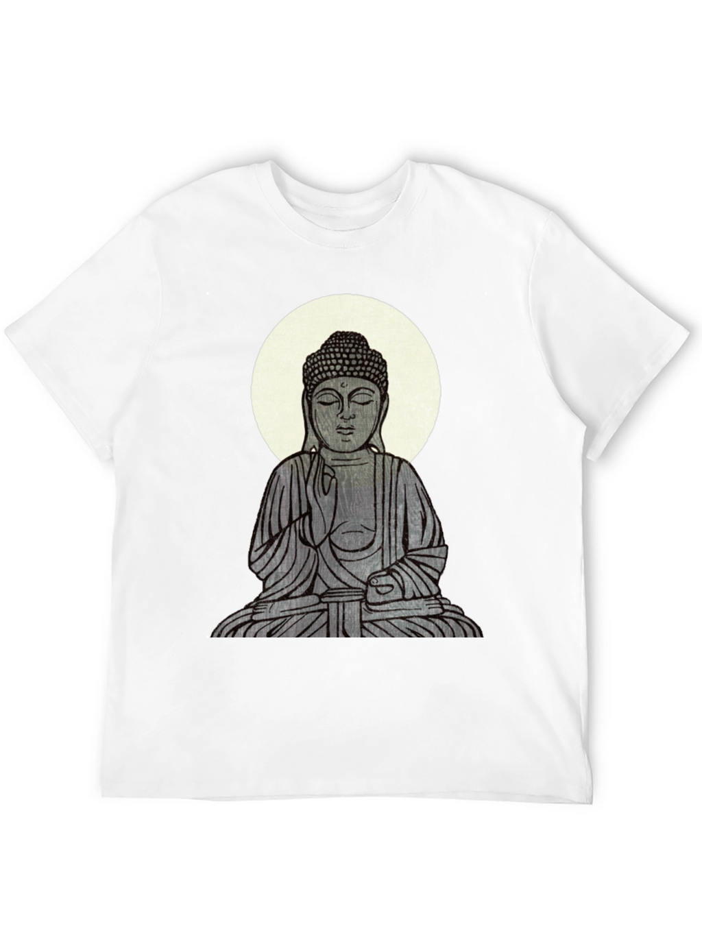 Buddha Graphic Print Black T-Shirt