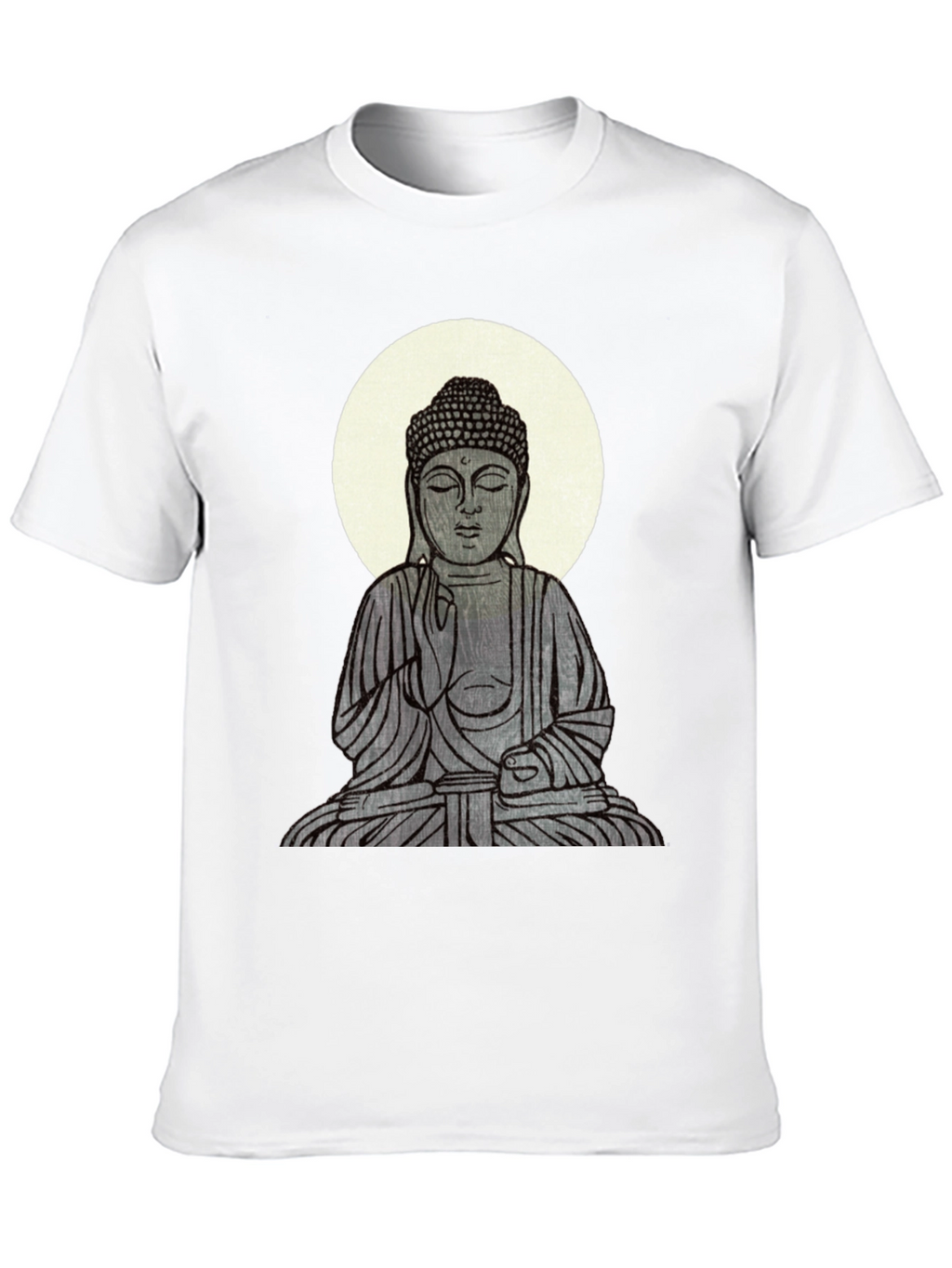 Buddha Graphic Print Black T-Shirt