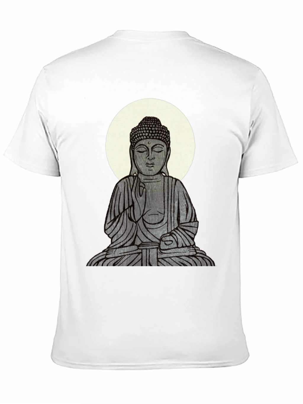 Buddha Graphic Print Black T-Shirt