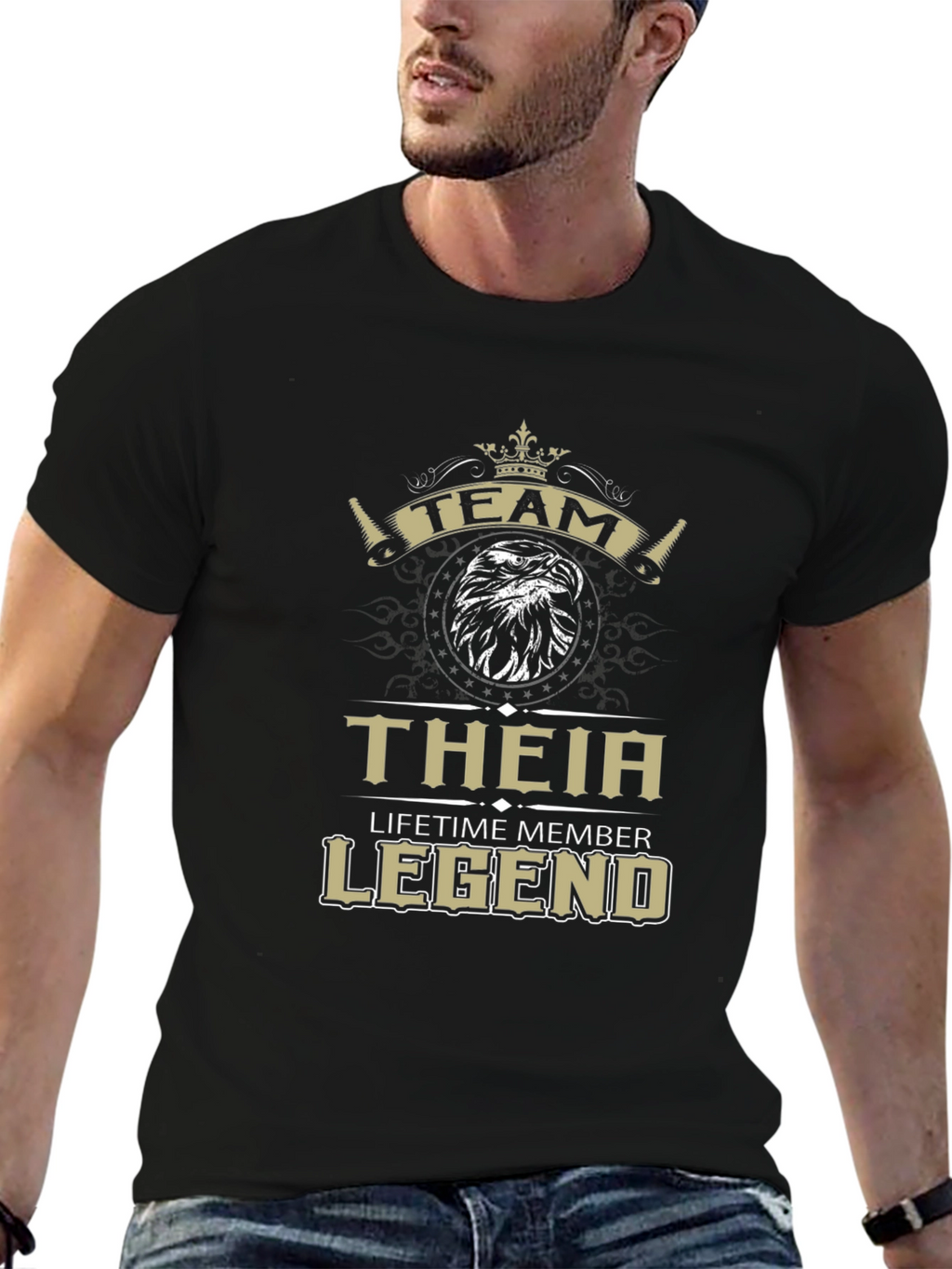 THEIA Legend Tee - Lifetime Member - Black Cotton