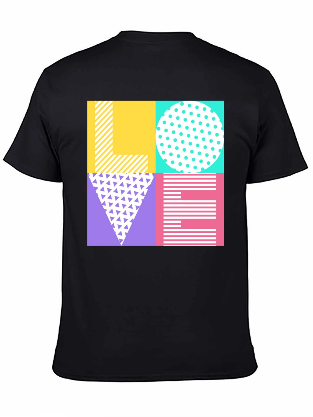 Retro LOVE Graphic Tee - Stylish Patterned Print