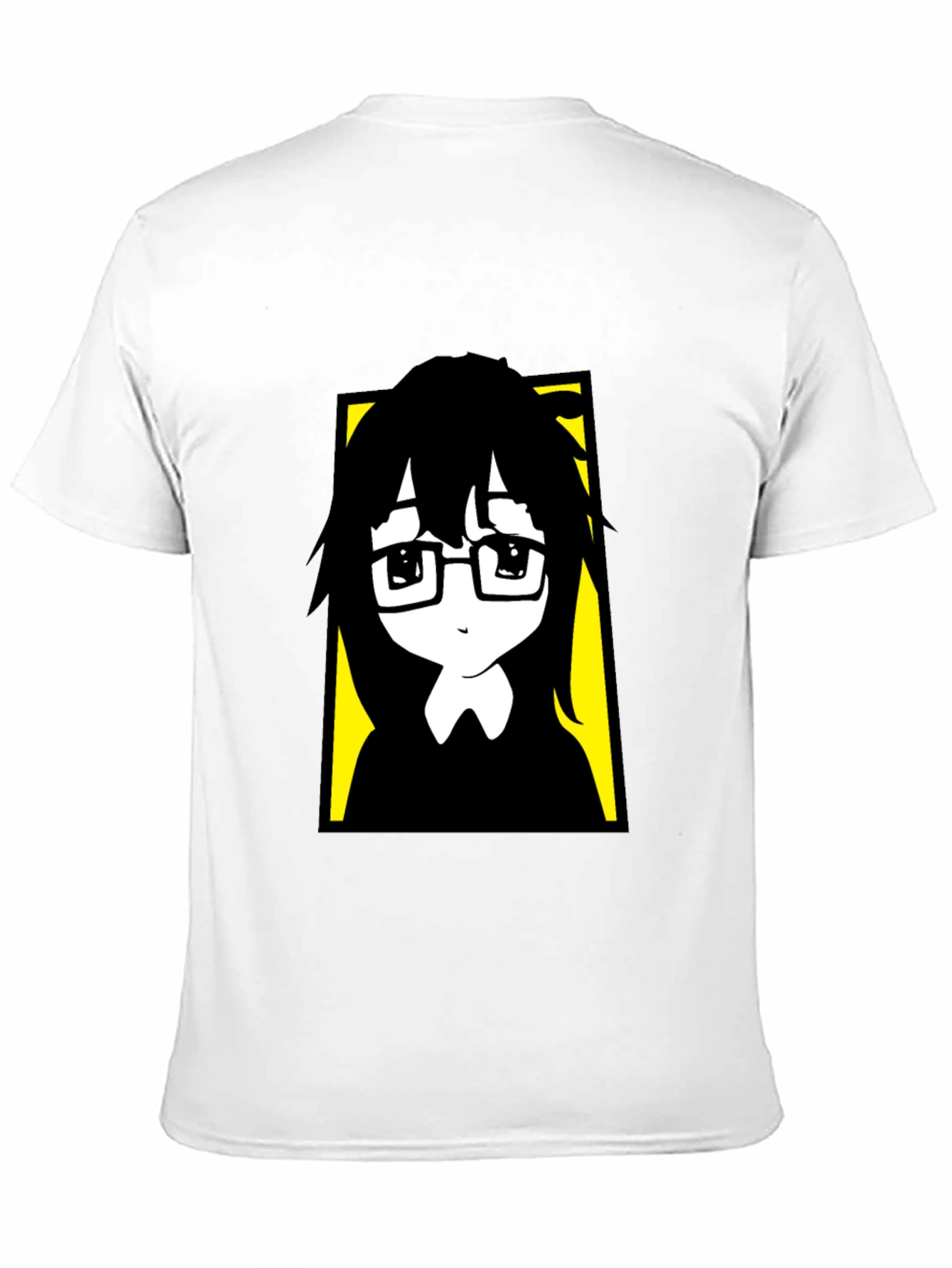 Anime Style Graphic Print Black T-Shirt