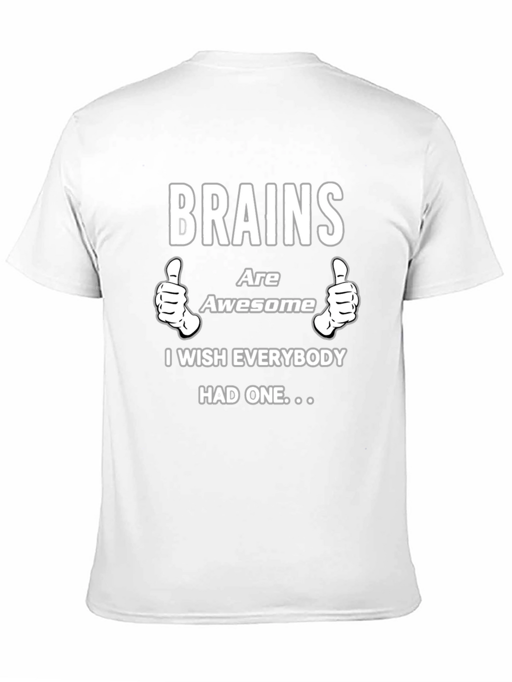 Brains Are Awesome Graphic T-Shirt - Black