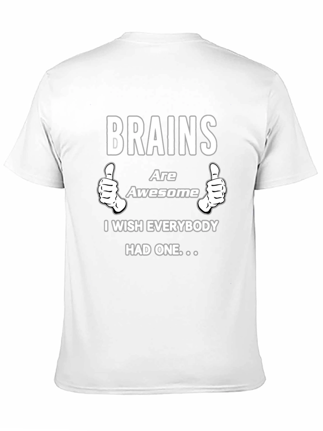 Brains Are Awesome Graphic T-Shirt - Black