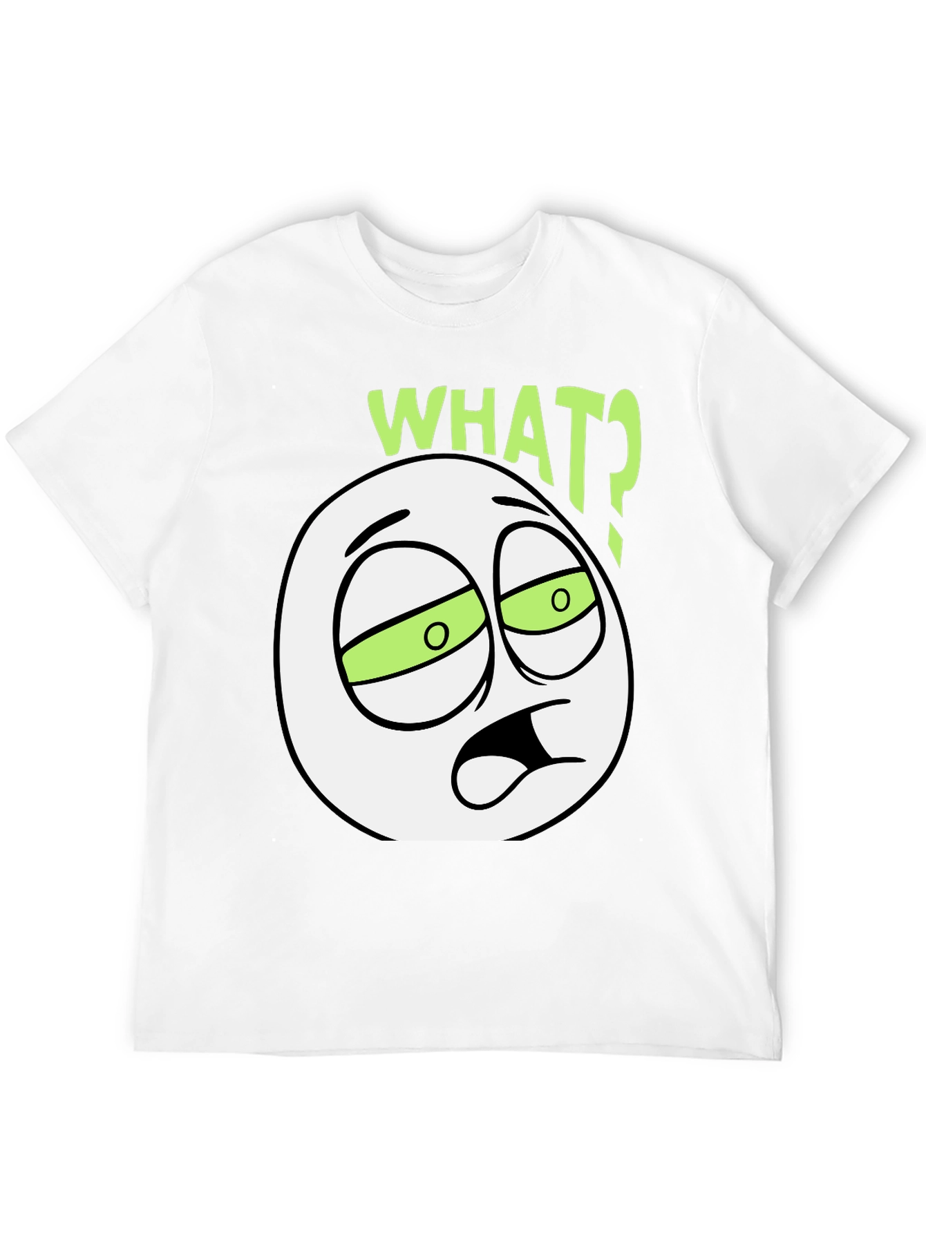WTF Emoticon Black T-Shirt