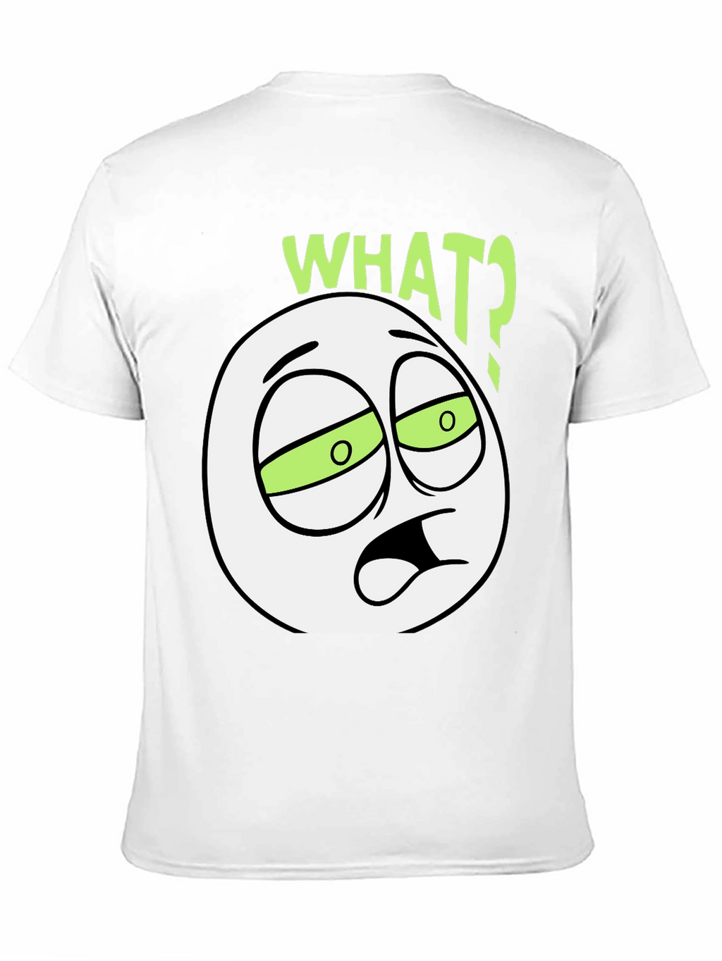 WTF Emoticon Black T-Shirt
