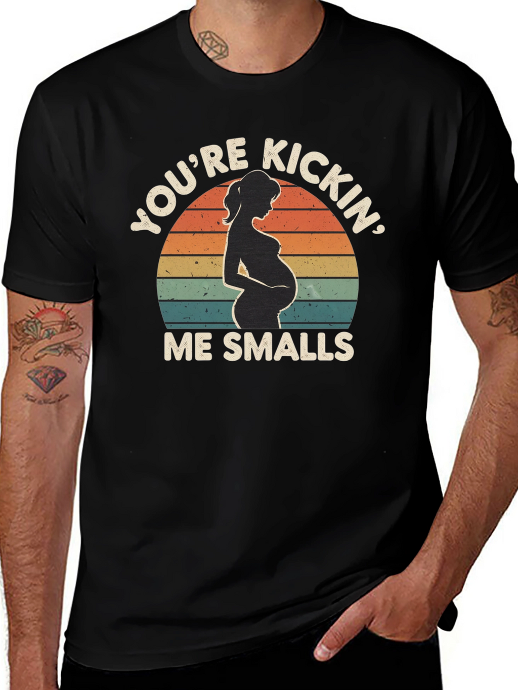 Pregnancy Announcement T-Shirt: Youre Kickin Me Smalls