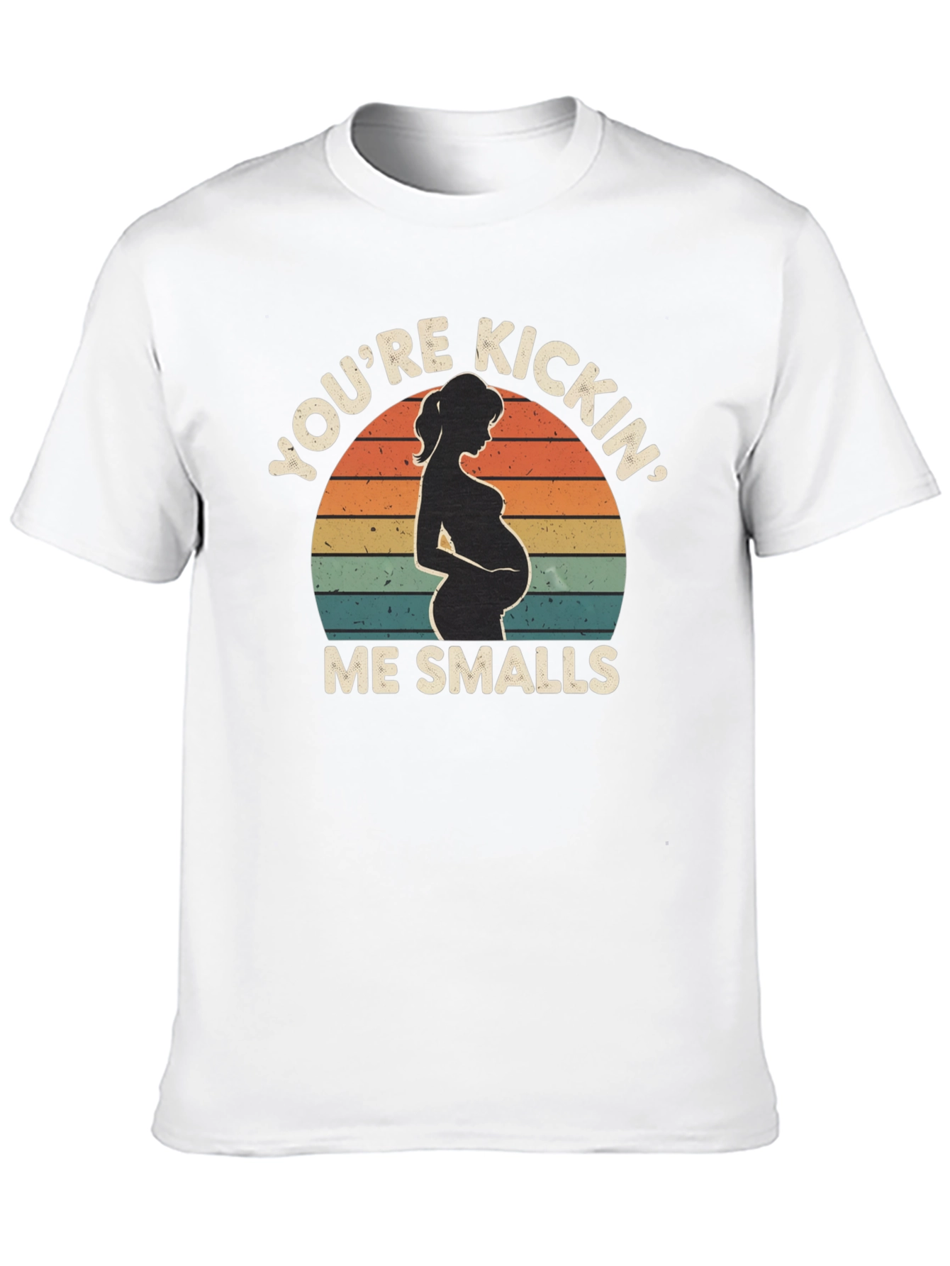 Pregnancy Announcement T-Shirt: Youre Kickin Me Smalls