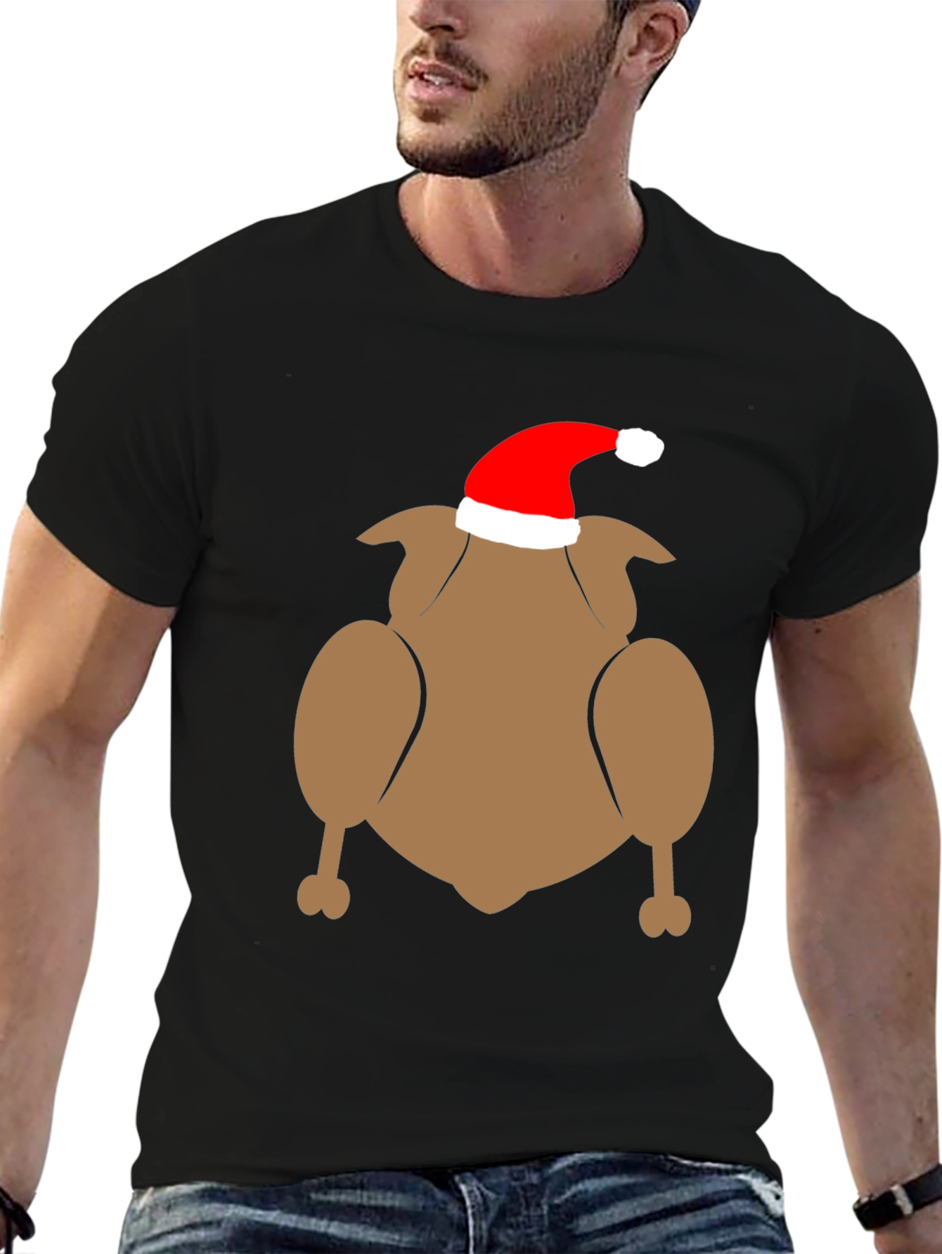 Festive Turkey Graphic Tee - Holiday Apparel