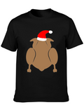 Festive Turkey Graphic Tee - Holiday Apparel