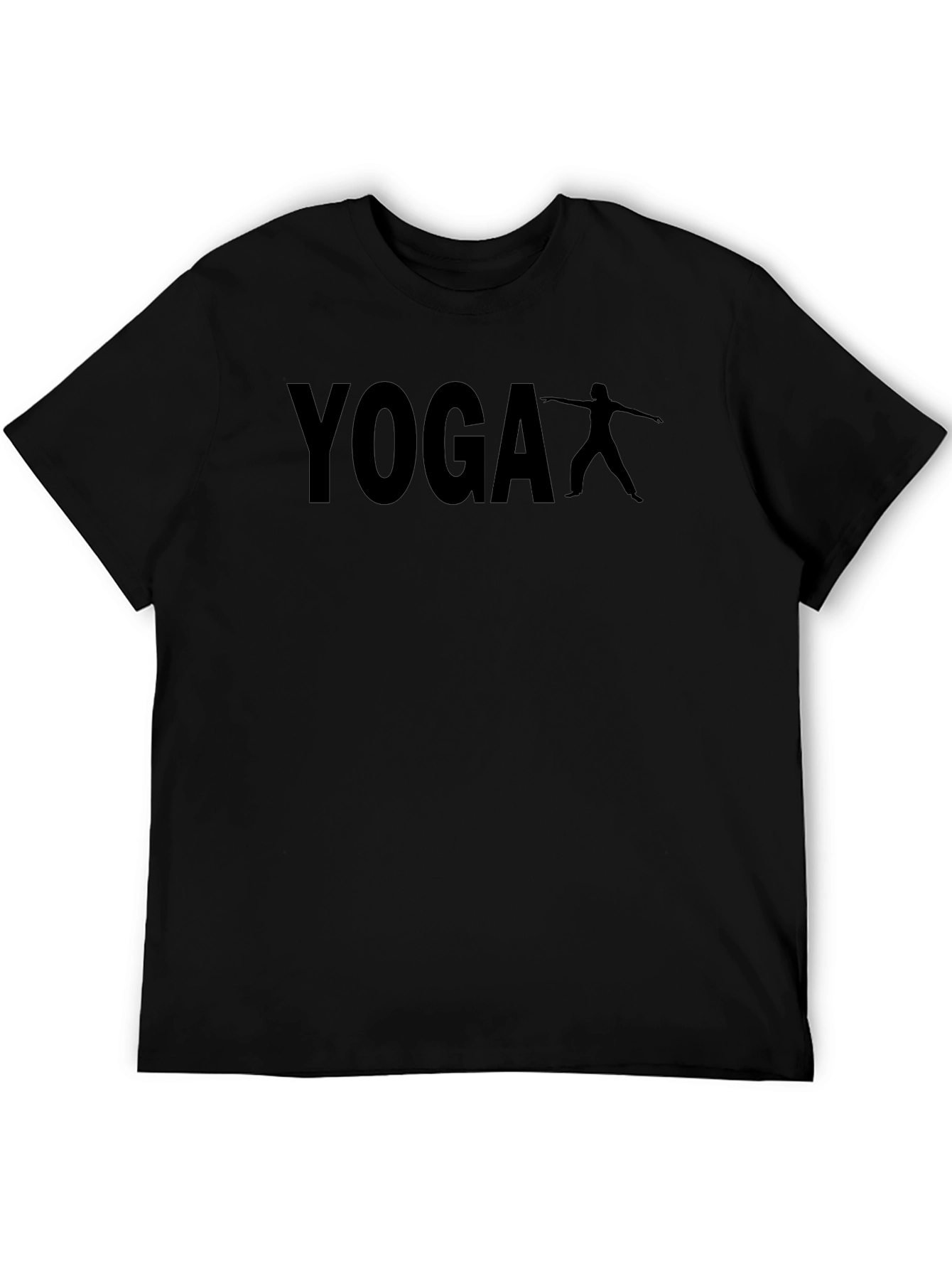 Yoga T-Shirt - Mens Black Graphic Tee